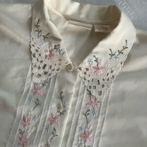 Christie & Jill vintage embroidered blouse